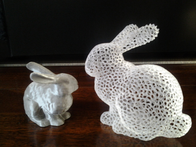 Stanford Easter Bunny - Voronoi 3D Print 10149