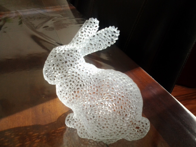 Stanford Easter Bunny - Voronoi 3D Print 10151