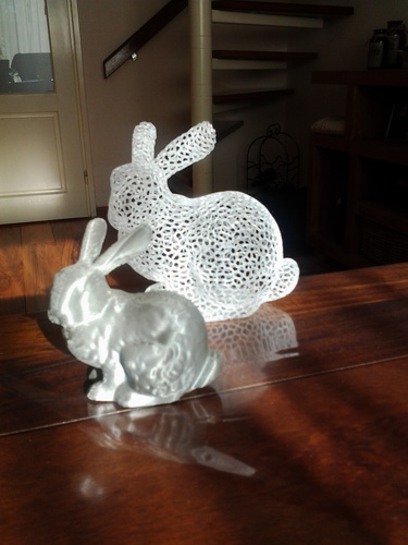 Stanford Easter Bunny - Voronoi 3D Print 10153