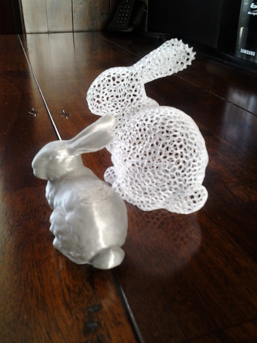 Stanford Easter Bunny - Voronoi 3D Print 10154