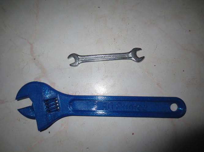 Fully assembled 3D printable wrench 3D Print 10461