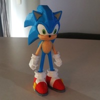 Small Sonic - 3dPrint - 3dFactory 3dPrintable ZERO Support 3D Printing 11092