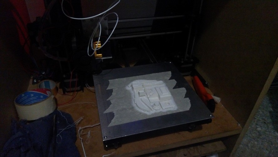 Easy to print Excavator Model Kit 3D Print 11591