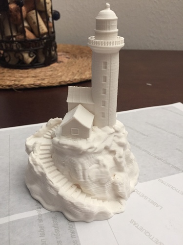 Lighthouse on a rock. 3D Print 11598