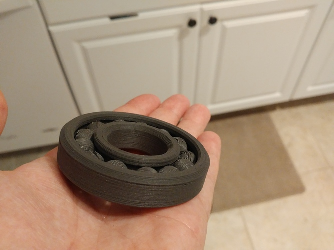 Fully Assembled Ball Bearing 3D Print 11613