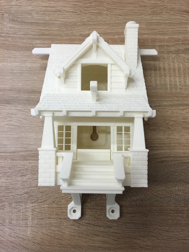 the American Craftsman Bungalow Birdhouse 3D Print 11615