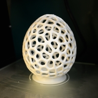 Small Voronoi LED Egg tealight shade 3D Printing 11640