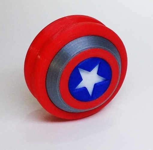YOYO Captain America 3dFactory Brazil 3dPrintable 3D Print 11679