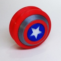 Small YOYO Captain America 3dFactory Brazil 3dPrintable 3D Printing 11679