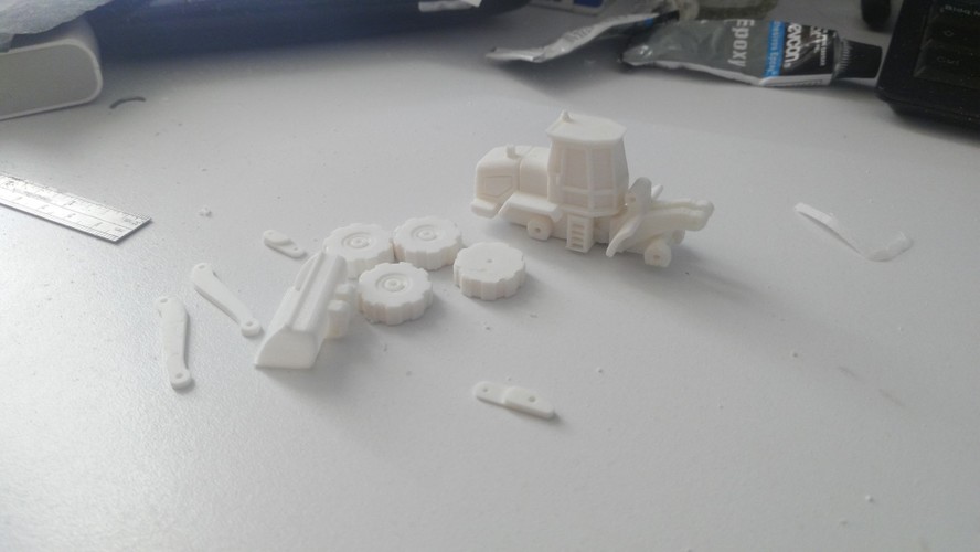 Easy to print Front Loader Model Kit 3D Print 12229