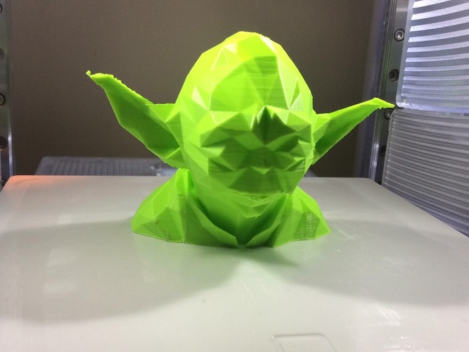 Low Poly Yoda 3D Print 12644