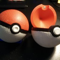 Small Pokeball (opens and closes) 3D Printing 12691