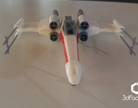 Pin X-Wing Starfighter - Star Wars - 3dPrintable - 3dFactory Brasil 3D Print