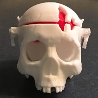 Small Boneheads: Skull Box w/ Brain - via 3DKitbash.com 3D Printing 13145