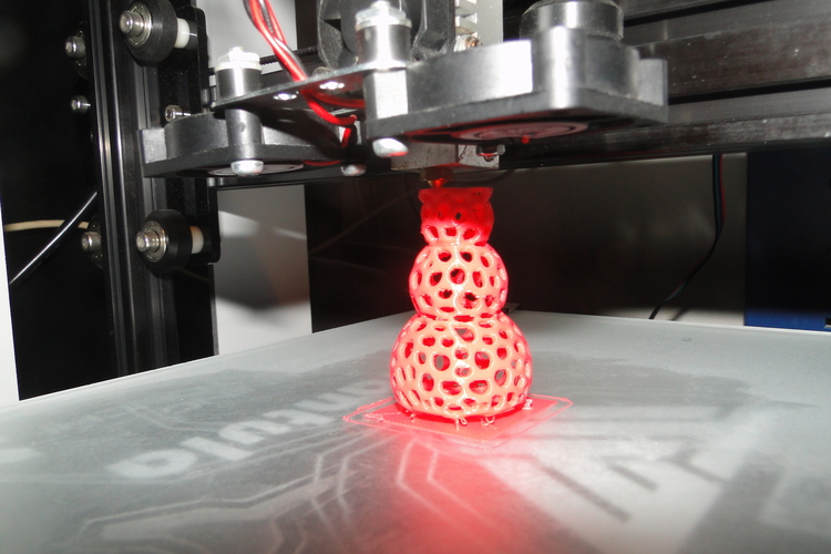 Voronoi Snowman 3D Print 13459