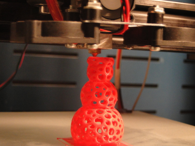 Voronoi Snowman 3D Print 13463