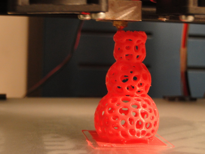 Voronoi Snowman 3D Print 13464