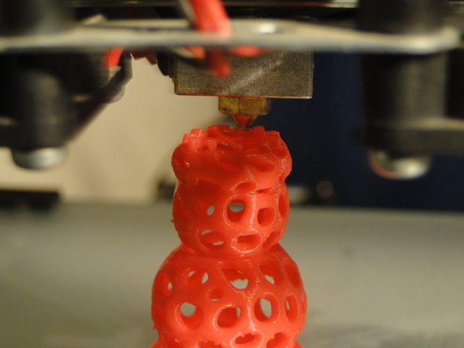Voronoi Snowman 3D Print 13465