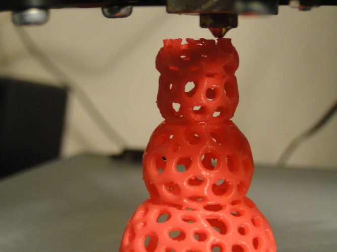 Voronoi Snowman 3D Print 13466