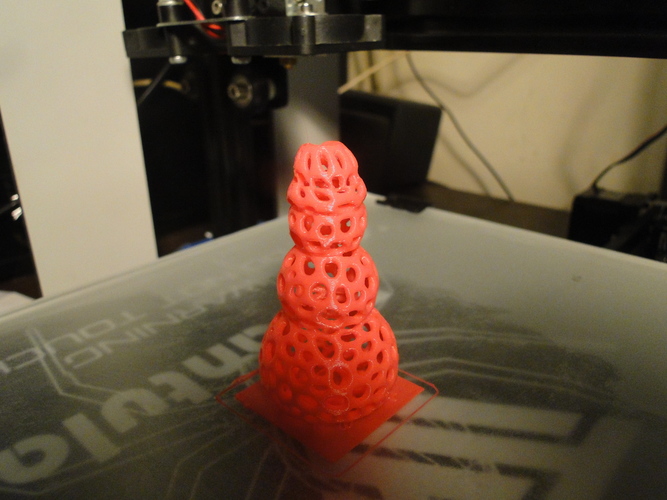 Voronoi Snowman 3D Print 13468
