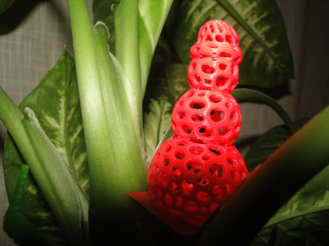 Voronoi Snowman 3D Print 13471