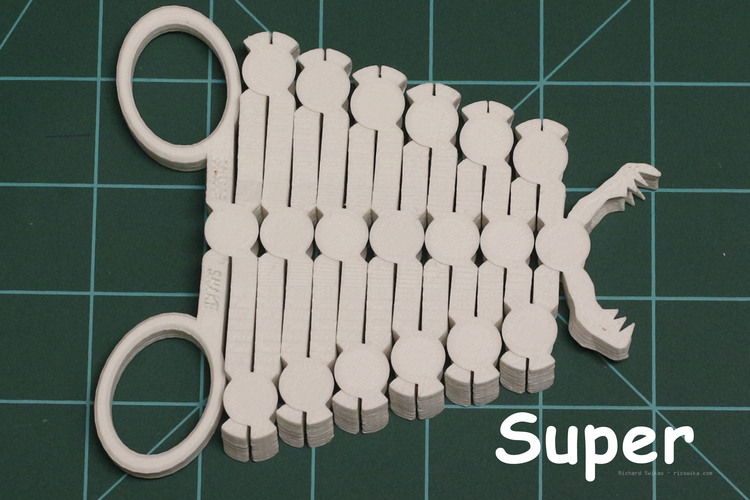 Scissor Snake Family 3D Print 13514