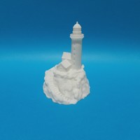 Small Lighthouse on a rock. 3D Printing 13918