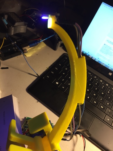 NightBook Holder with LED and Servo 3D Print 14155