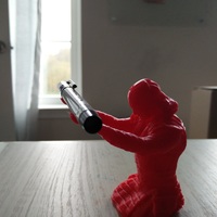 Small Free Samurai Holder for tablet pens 3D Printing 14408