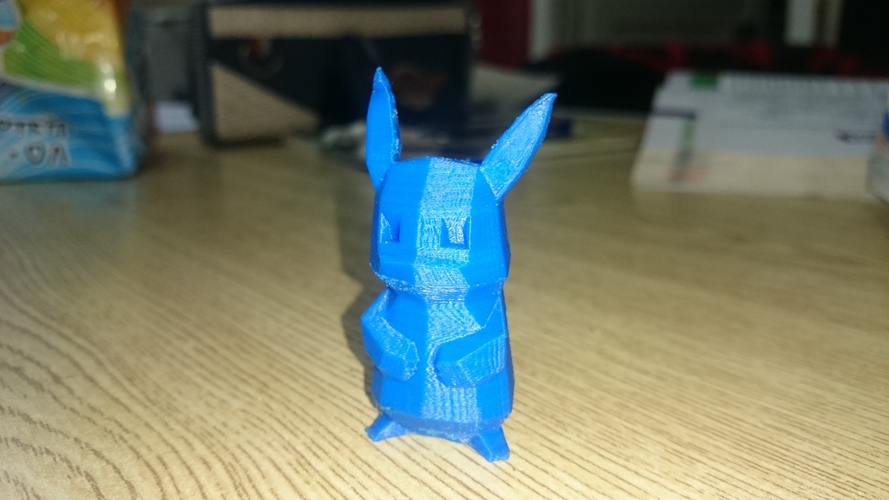 Low-Poly Pikachu - Multi and Dual Extrusion version 3D Print 14837