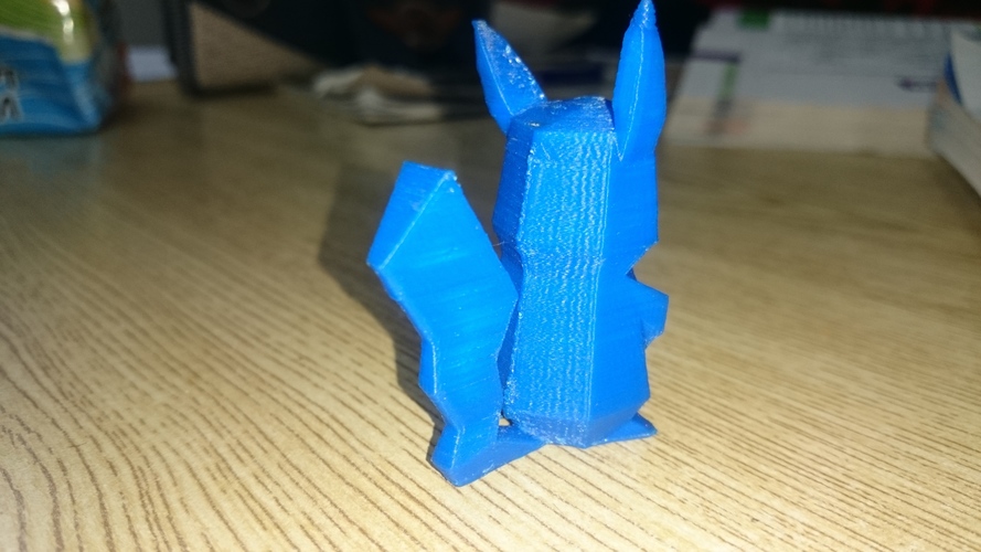 Low-Poly Pikachu - Multi and Dual Extrusion version 3D Print 14838