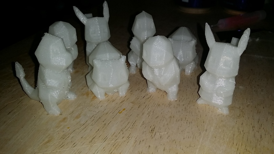 Low-Poly Pikachu  - Multi and Dual Extrusion version 3D Print 14847