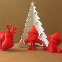 Small Articulated Christmas Toys 3D Printing 14905