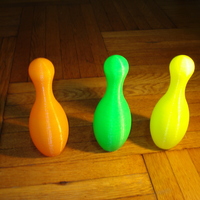 Small 3D Printed bowling pin 3D Printing 15297