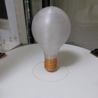 Small 3D Printed Light Bulb 3D Printing 1542