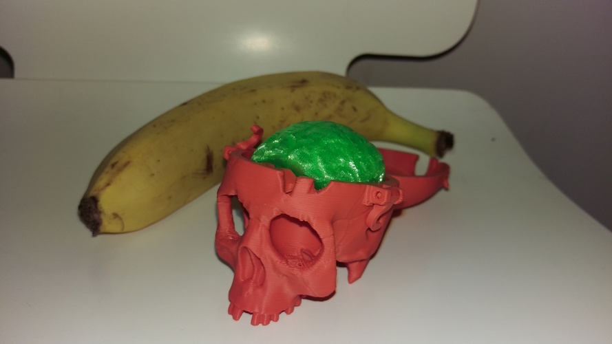 Boneheads: Skull Box w/ Brain - via 3DKitbash.com 3D Print 15880