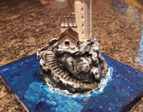 3D Printed Lighthouse on a rock. by kijai | Pinshape