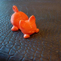 Small  Keichain / Smartphone Stand Cat 3D Printing 16702