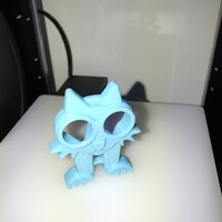 Small Fat Cat Earbud Holder (Headphone Holder) 3D Printing 18123