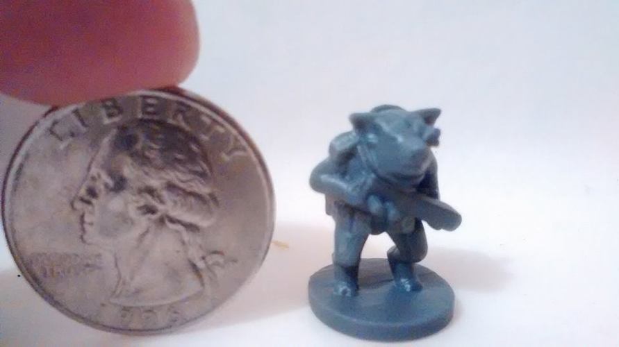 Pigman Commando (18mm scale) 3D Print 18317