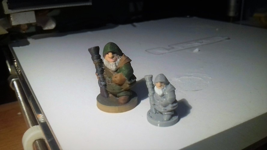 Dwarfclan Gunner (18mm scale) 3D Print 18514