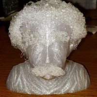 Small Hairy Einstein 3D Printing 18597