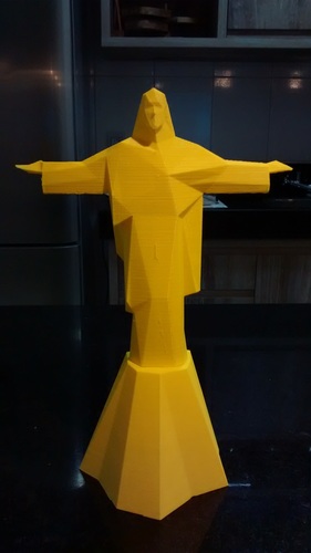 Low Poly Statue of Christ the Redeemer in Rio De Janeiro  3D Print 18826