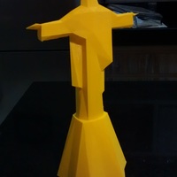 Small Low Poly Statue of Christ the Redeemer in Rio De Janeiro  3D Printing 18829