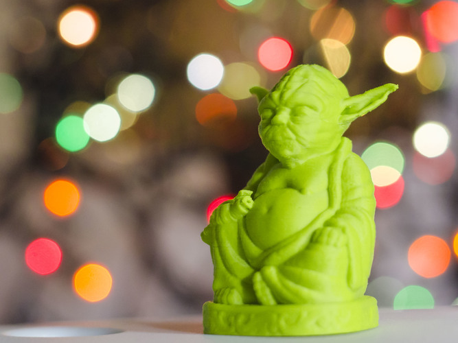 Improved Yoda Buddha w/ Lightsaber  3D Print 20429