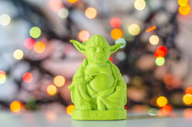 Improved Yoda Buddha w/ Lightsaber  3D Print 20430