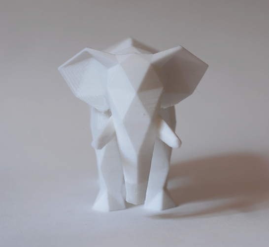 Low Poly Elephant Art Sculpture 3D Print 218