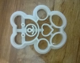 3D Printed Teddy Bear Cookie Cutter by Protonik