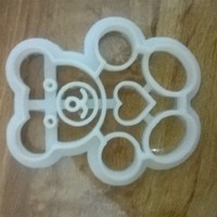 Small Teddy Bear Cookie Cutter 3D Printing 2273