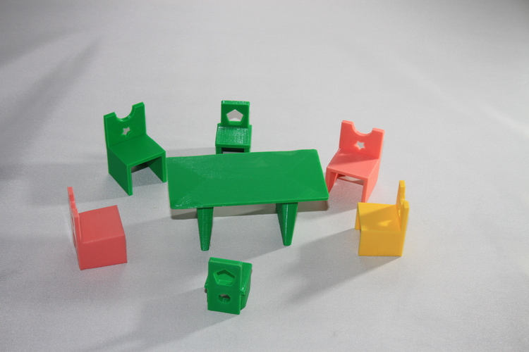 Chair, Silla juego, niños, hard 3D Print 23234